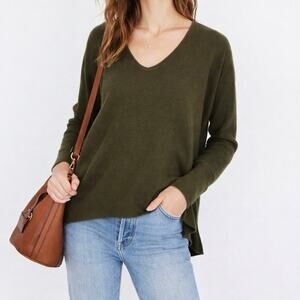 Madewell Green Scoop Neck Kimball Merino Alpaca Blend Sweater Small